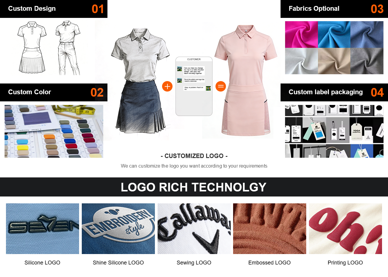 Golf Apparel Customization Showcase